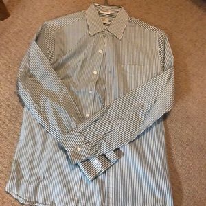 Green J. Crew mens button down shirt size small (s)